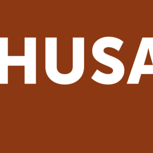 Copper Square with HUSA written on it