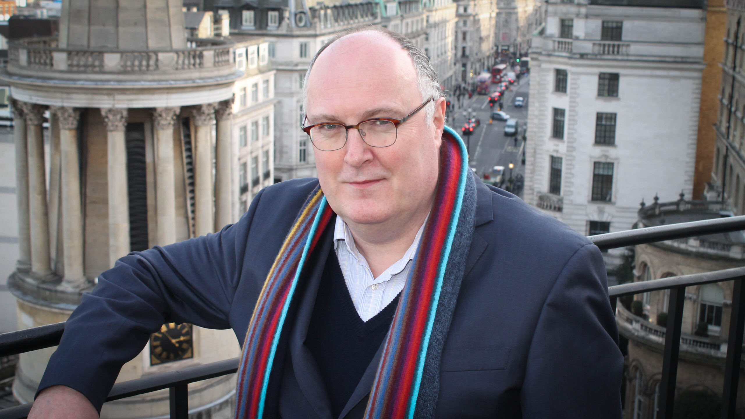 HfC Chair, Alan Davey - a white man in his 60s wearing glasses